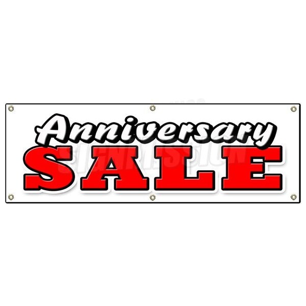 ANNIVERSARY SALE BANNER SIGN celebration huge store wide big save